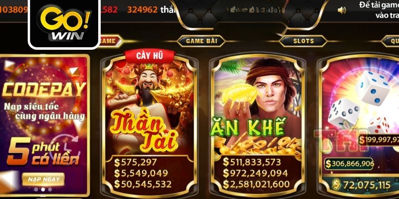 Nổ hũ Gowin là điểm đến giải trí thú vị